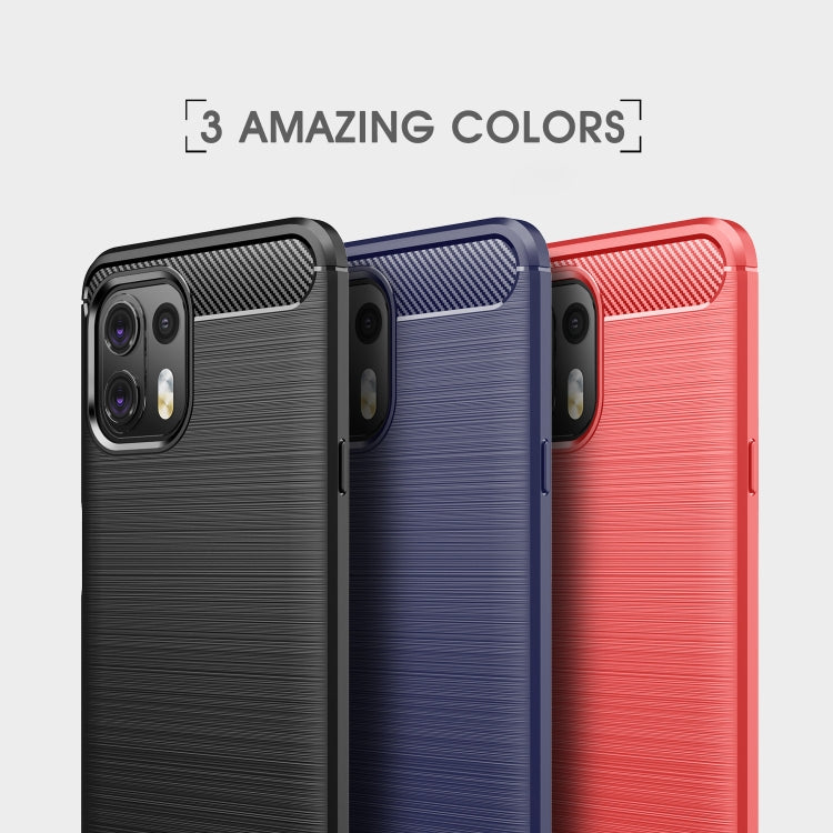 For Motorola Moto Edge 20 Lite Brushed Texture Carbon Fiber TPU Case