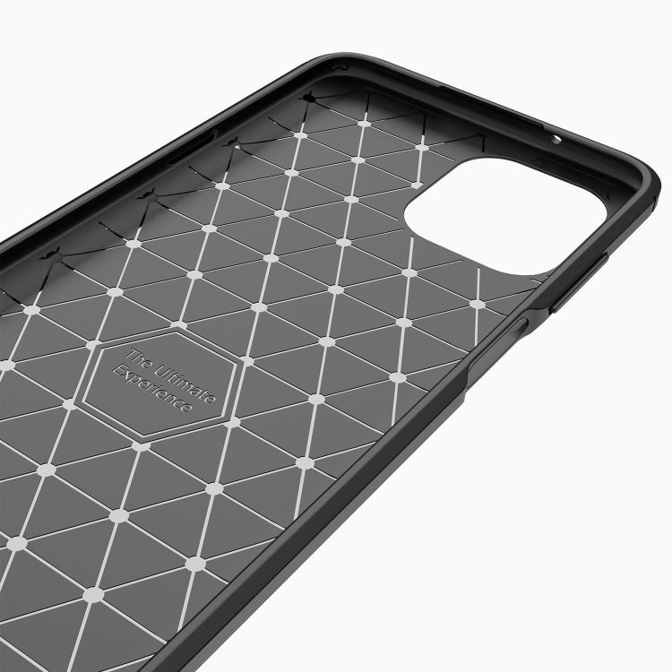 For Motorola Moto Edge 20 Lite Brushed Texture Carbon Fiber TPU Case