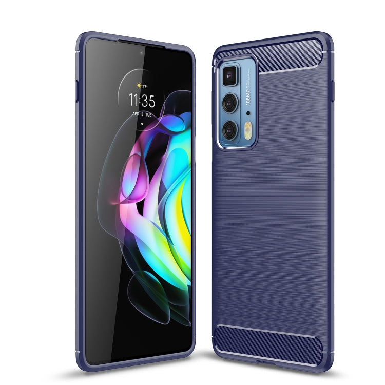 For Motorola Moto Edge 20 Pro Brushed Texture Carbon Fiber TPU Case