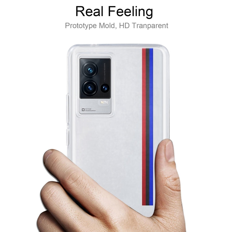 For vivo iQOO 8 0.75mm Ultra-thin Transparent TPU Soft Protective Case