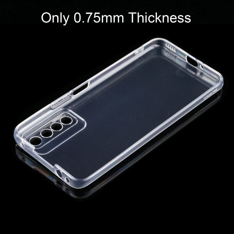 For Honor Play 5T Pro 0.75mm Ultra-thin Transparent TPU Soft Protective Case