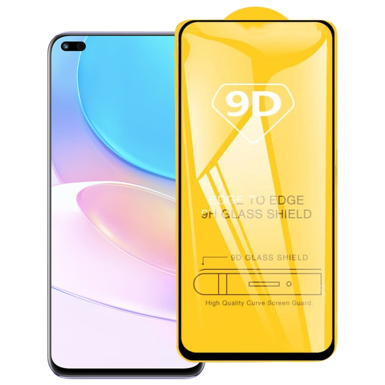 For Huawei nova 8i 9D Full Glue Full Screen Tempered Glass Film