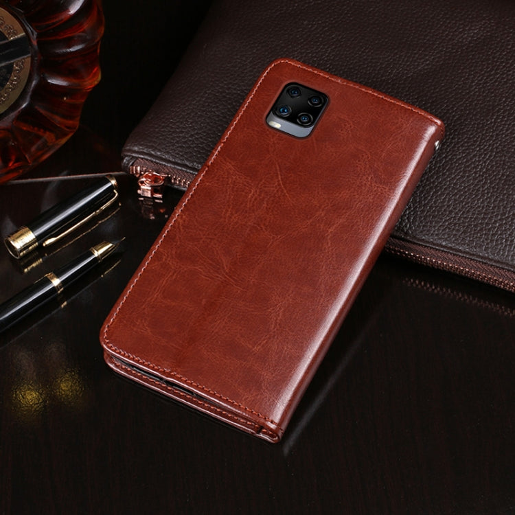 idewei Crazy Horse Texture Horizontal Flip Leather Case with Holder & Card Slots & Wallet For ZTE Axon 11 5G