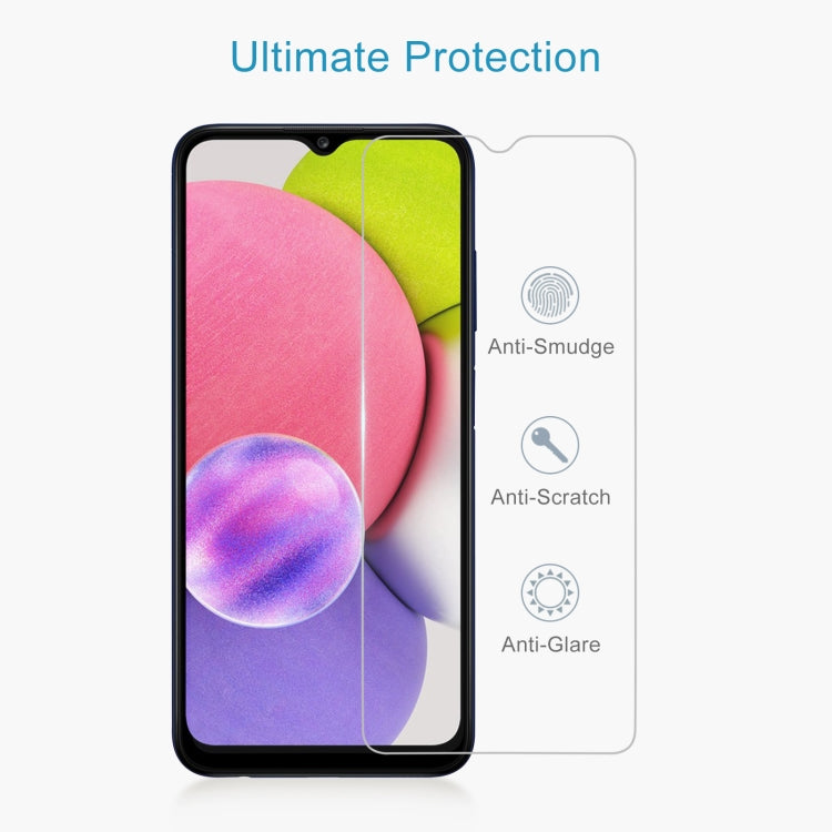 For Samsung Galaxy A03s / A03 Core 10 PCS 0.26mm 9H 2.5D Tempered Glass Film