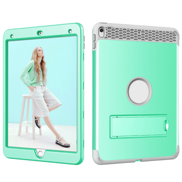 3 in 1 Honeycomb Silicone + PC Shockproof Protective Case with Holder For iPad Pro 10.5 inch