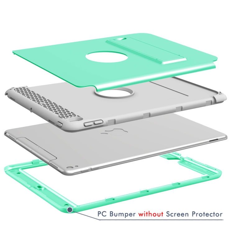 3 in 1 Honeycomb Silicone + PC Shockproof Protective Case with Holder For iPad Pro 10.5 inch