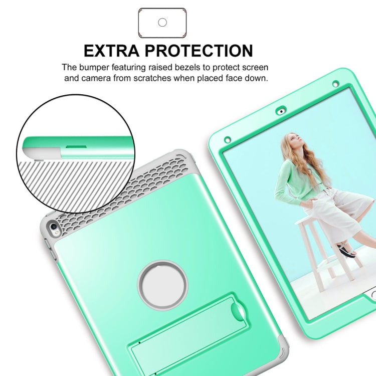 3 in 1 Honeycomb Silicone + PC Shockproof Protective Case with Holder For iPad Pro 10.5 inch