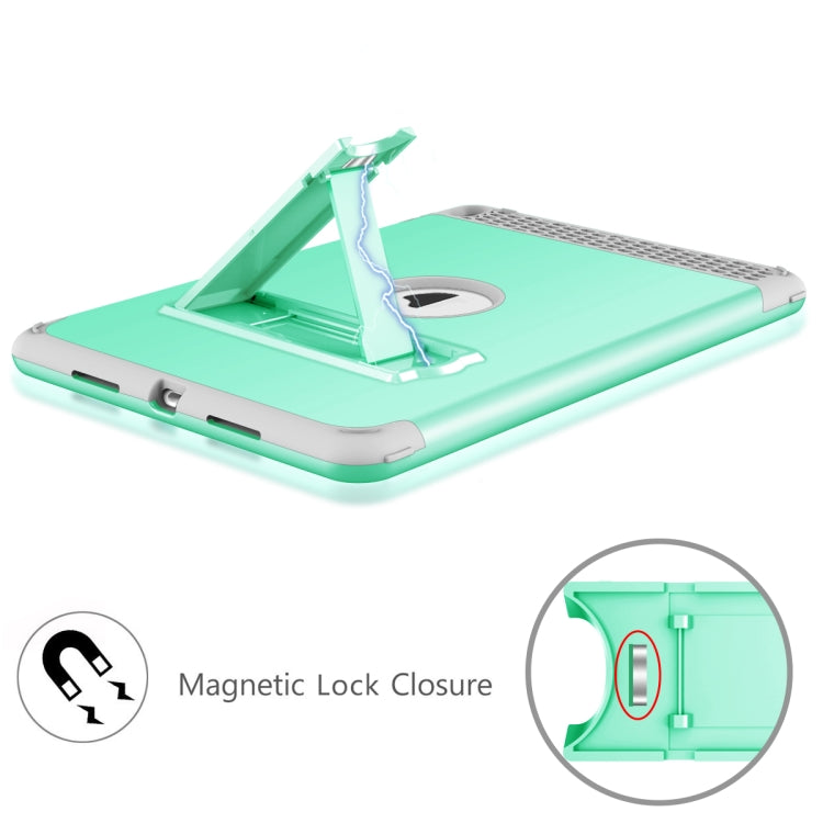 3 in 1 Honeycomb Silicone + PC Shockproof Protective Case with Holder For iPad Pro 10.5 inch