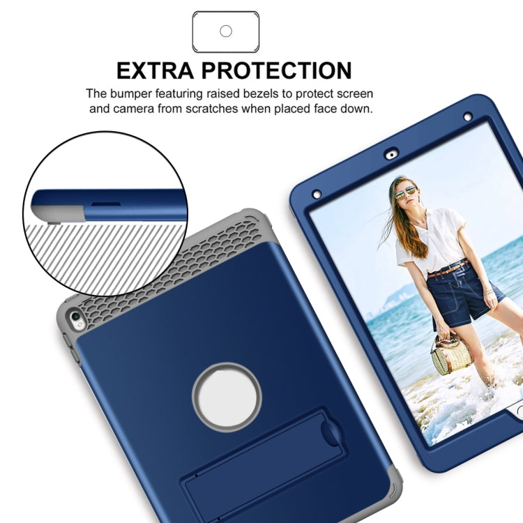 3 in 1 Honeycomb Silicone + PC Shockproof Protective Case with Holder For iPad Pro 10.5 inch