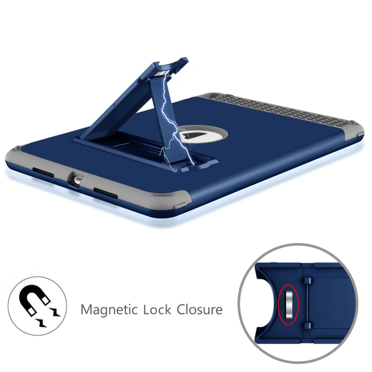 3 in 1 Honeycomb Silicone + PC Shockproof Protective Case with Holder For iPad Pro 10.5 inch