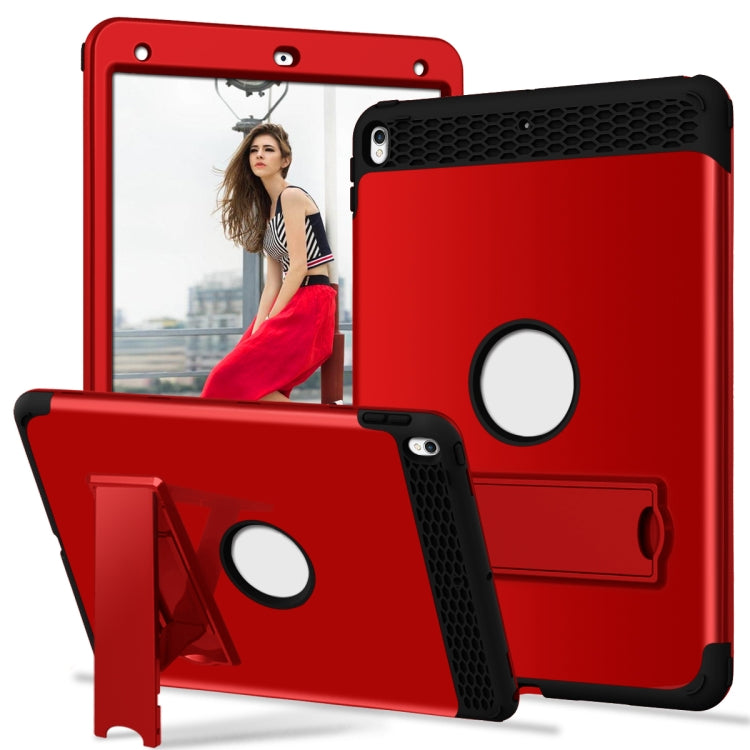 3 in 1 Honeycomb Silicone + PC Shockproof Protective Case with Holder For iPad Pro 10.5 inch