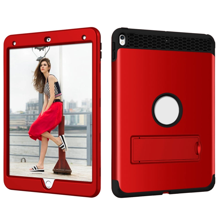 3 in 1 Honeycomb Silicone + PC Shockproof Protective Case with Holder For iPad Pro 10.5 inch