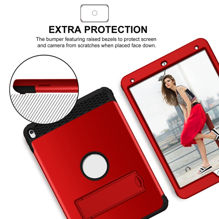 3 in 1 Honeycomb Silicone + PC Shockproof Protective Case with Holder For iPad Pro 10.5 inch
