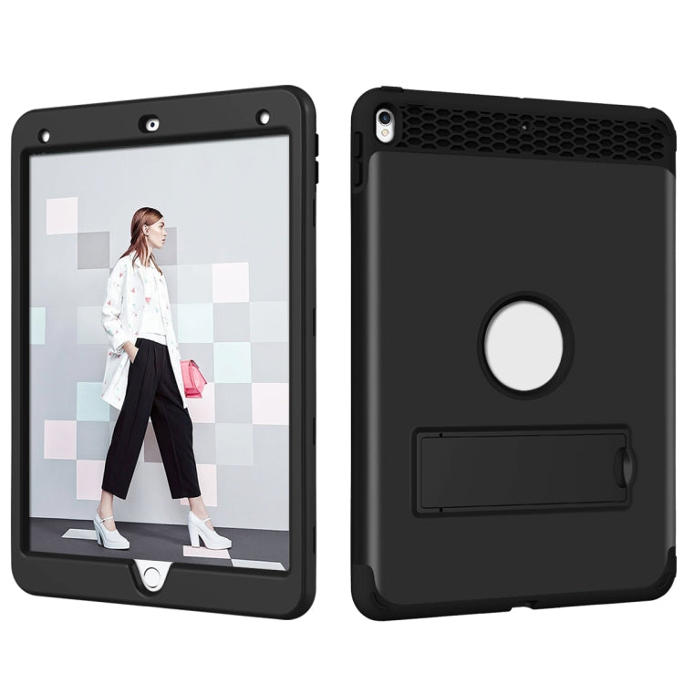 3 in 1 Honeycomb Silicone + PC Shockproof Protective Case with Holder For iPad Pro 10.5 inch