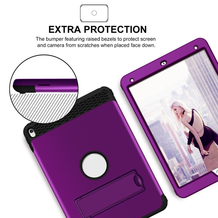 3 in 1 Honeycomb Silicone + PC Shockproof Protective Case with Holder For iPad Pro 10.5 inch