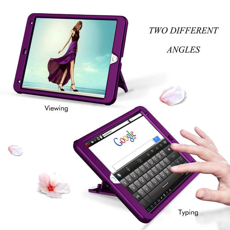 3 in 1 Honeycomb Silicone + PC Shockproof Protective Case with Holder For iPad Pro 10.5 inch