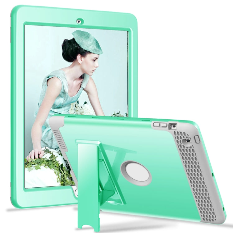 3 in 1 Honeycomb Silicone + PC Shockproof Protective Case with Holder For iPad 4 / 3 / 2