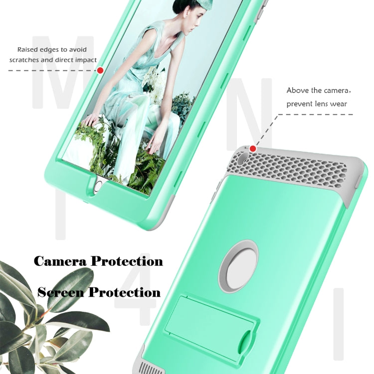 3 in 1 Honeycomb Silicone + PC Shockproof Protective Case with Holder For iPad 4 / 3 / 2