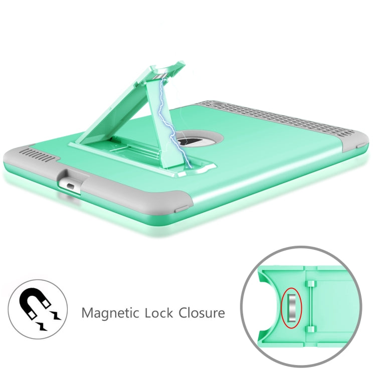 3 in 1 Honeycomb Silicone + PC Shockproof Protective Case with Holder For iPad 4 / 3 / 2