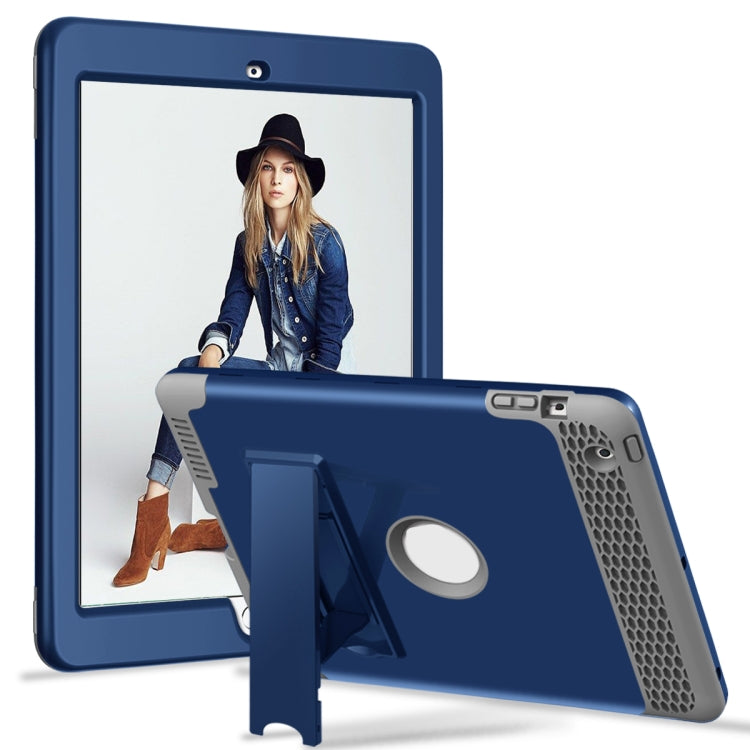 3 in 1 Honeycomb Silicone + PC Shockproof Protective Case with Holder For iPad 4 / 3 / 2