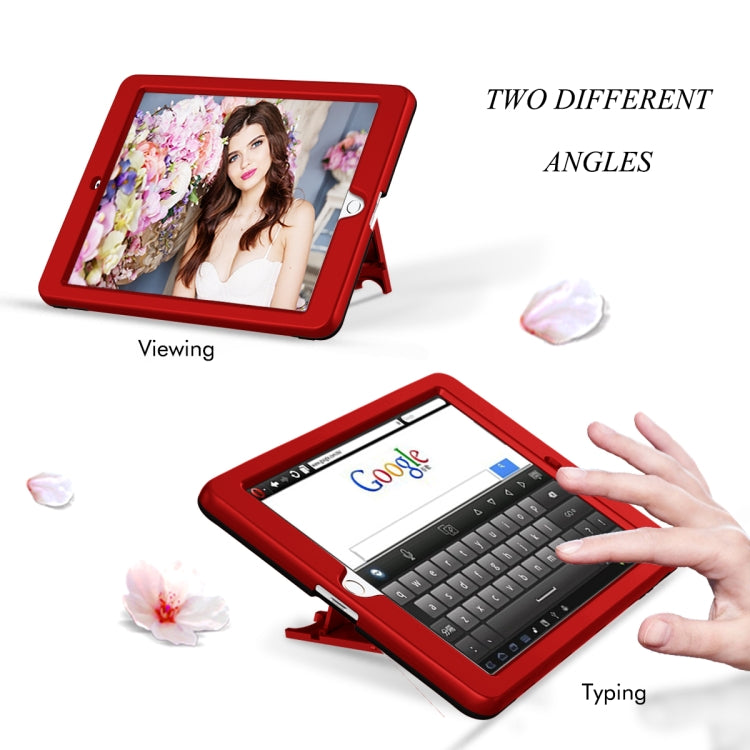 3 in 1 Honeycomb Silicone + PC Shockproof Protective Case with Holder For iPad 4 / 3 / 2