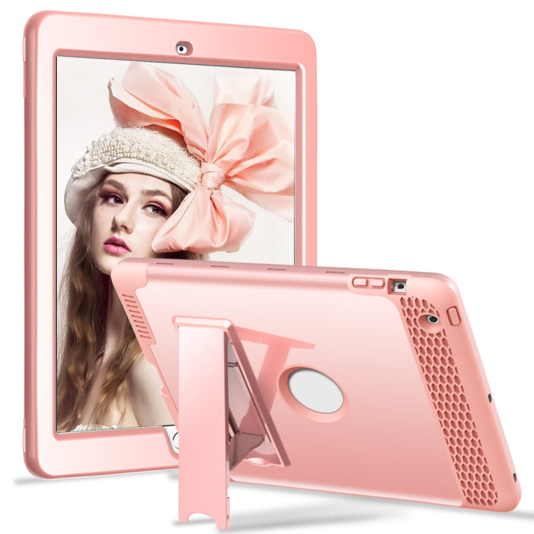 3 in 1 Honeycomb Silicone + PC Shockproof Protective Case with Holder For iPad 4 / 3 / 2
