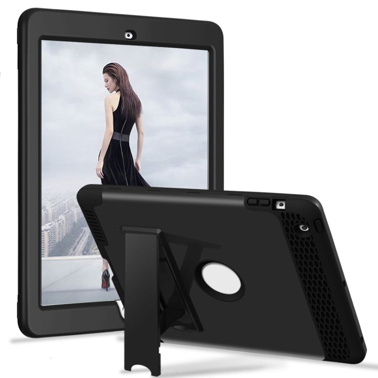 3 in 1 Honeycomb Silicone + PC Shockproof Protective Case with Holder For iPad 4 / 3 / 2