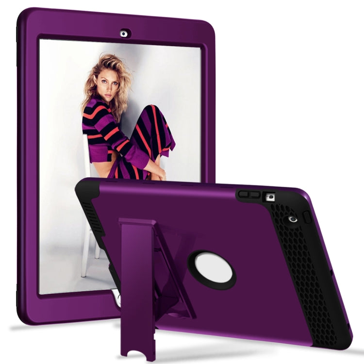 3 in 1 Honeycomb Silicone + PC Shockproof Protective Case with Holder For iPad 4 / 3 / 2