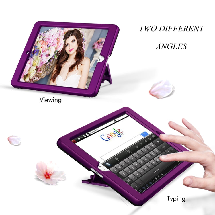 3 in 1 Honeycomb Silicone + PC Shockproof Protective Case with Holder For iPad 4 / 3 / 2