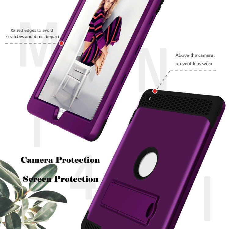 3 in 1 Honeycomb Silicone + PC Shockproof Protective Case with Holder For iPad 4 / 3 / 2