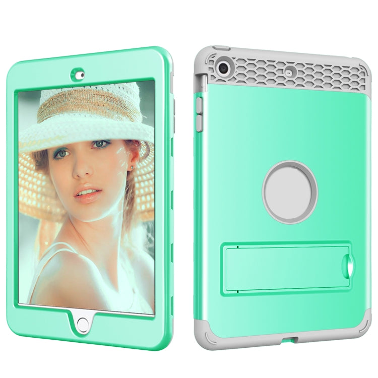 3 in 1 Honeycomb Silicone + PC Shockproof Protective Case with Holder For iPad mini 3 / 2 / 1