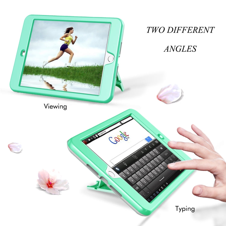3 in 1 Honeycomb Silicone + PC Shockproof Protective Case with Holder For iPad mini 3 / 2 / 1