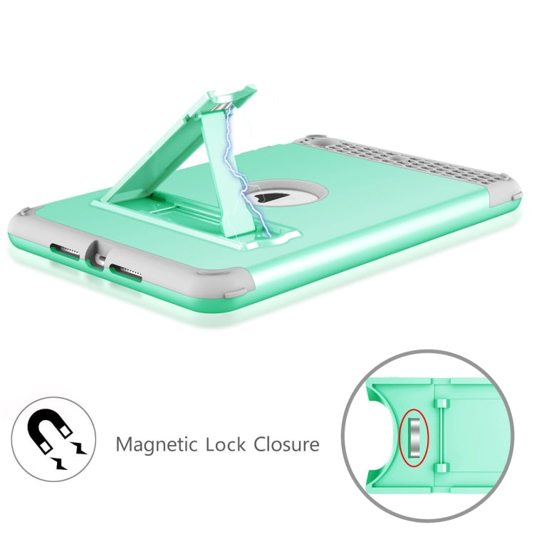 3 in 1 Honeycomb Silicone + PC Shockproof Protective Case with Holder For iPad mini 3 / 2 / 1