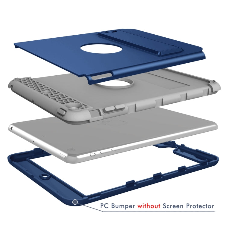 3 in 1 Honeycomb Silicone + PC Shockproof Protective Case with Holder For iPad mini 3 / 2 / 1