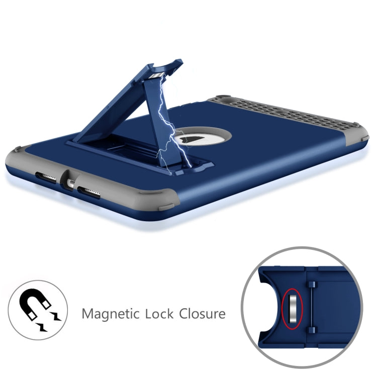 3 in 1 Honeycomb Silicone + PC Shockproof Protective Case with Holder For iPad mini 3 / 2 / 1