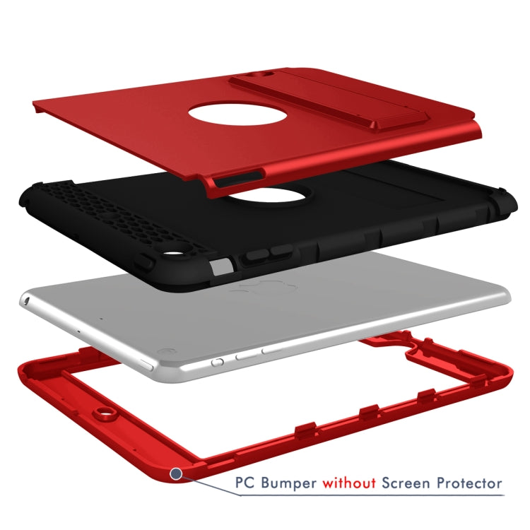 3 in 1 Honeycomb Silicone + PC Shockproof Protective Case with Holder For iPad mini 3 / 2 / 1