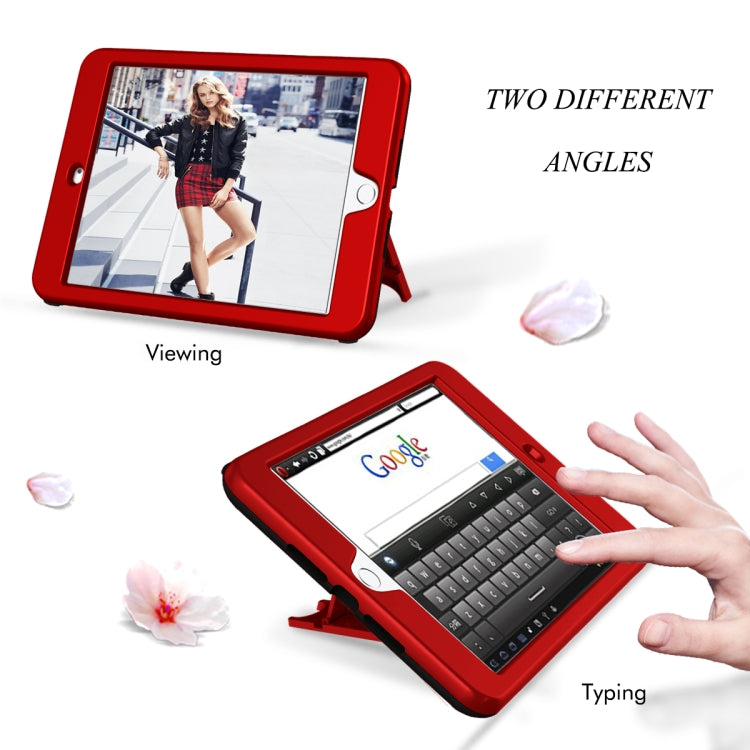 3 in 1 Honeycomb Silicone + PC Shockproof Protective Case with Holder For iPad mini 3 / 2 / 1
