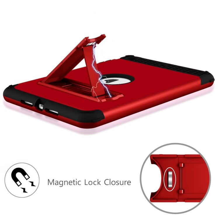 3 in 1 Honeycomb Silicone + PC Shockproof Protective Case with Holder For iPad mini 3 / 2 / 1