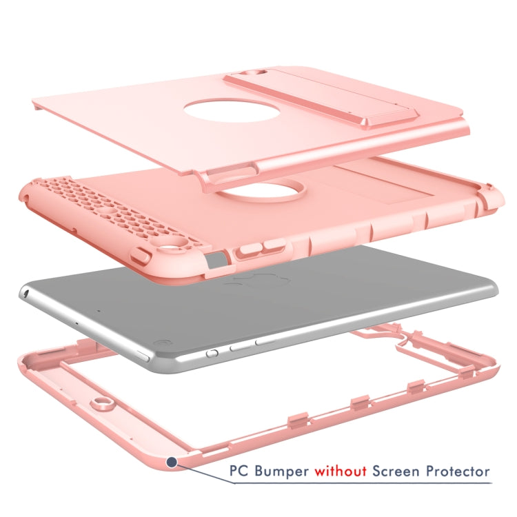 3 in 1 Honeycomb Silicone + PC Shockproof Protective Case with Holder For iPad mini 3 / 2 / 1