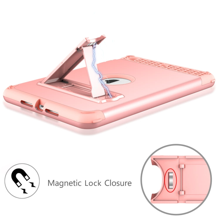 3 in 1 Honeycomb Silicone + PC Shockproof Protective Case with Holder For iPad mini 3 / 2 / 1