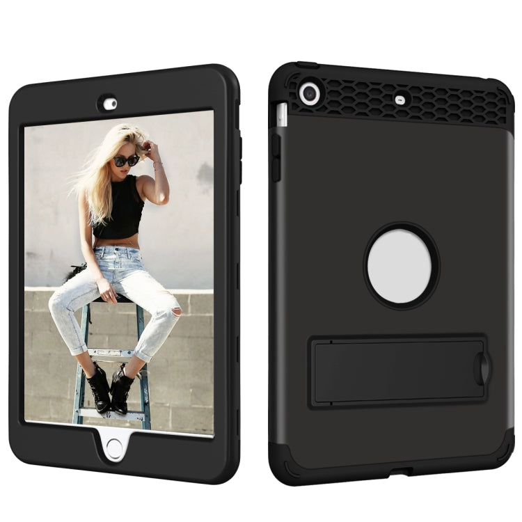 3 in 1 Honeycomb Silicone + PC Shockproof Protective Case with Holder For iPad mini 3 / 2 / 1