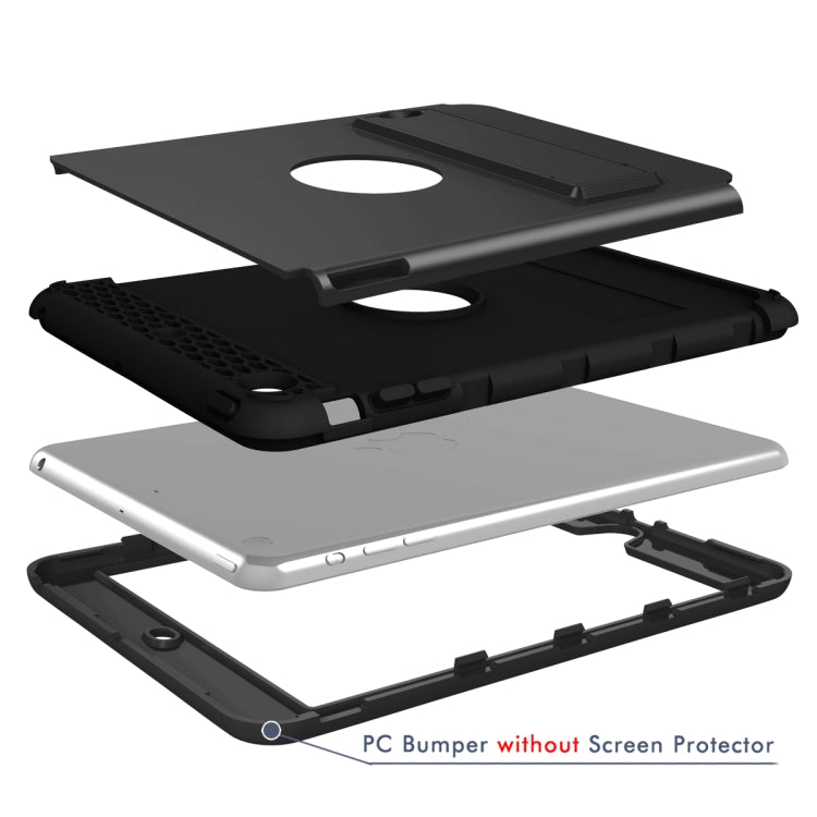3 in 1 Honeycomb Silicone + PC Shockproof Protective Case with Holder For iPad mini 3 / 2 / 1