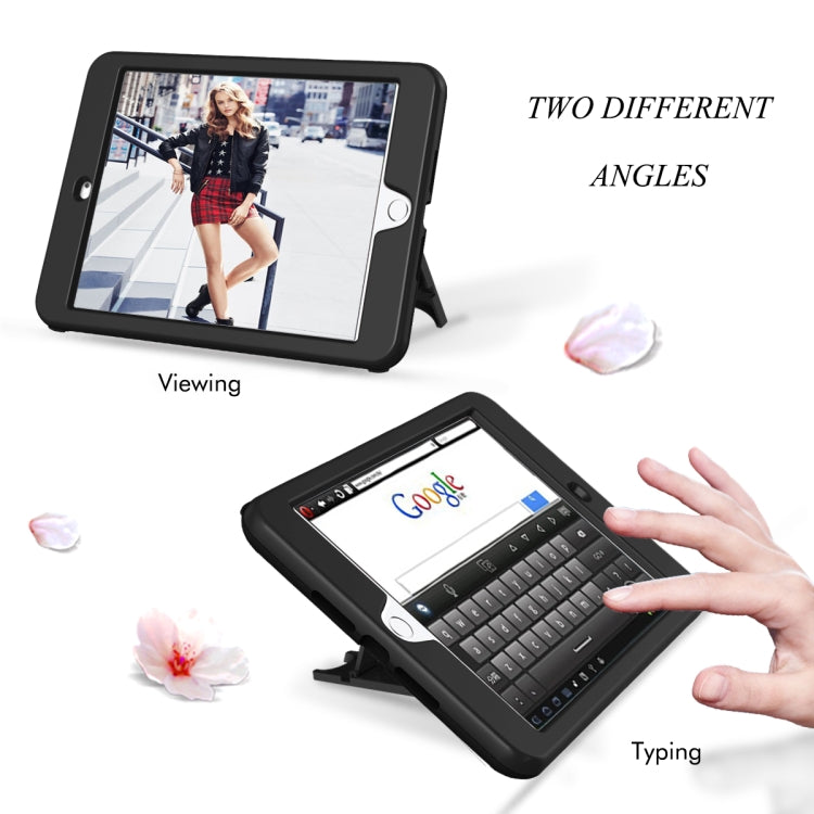 3 in 1 Honeycomb Silicone + PC Shockproof Protective Case with Holder For iPad mini 3 / 2 / 1