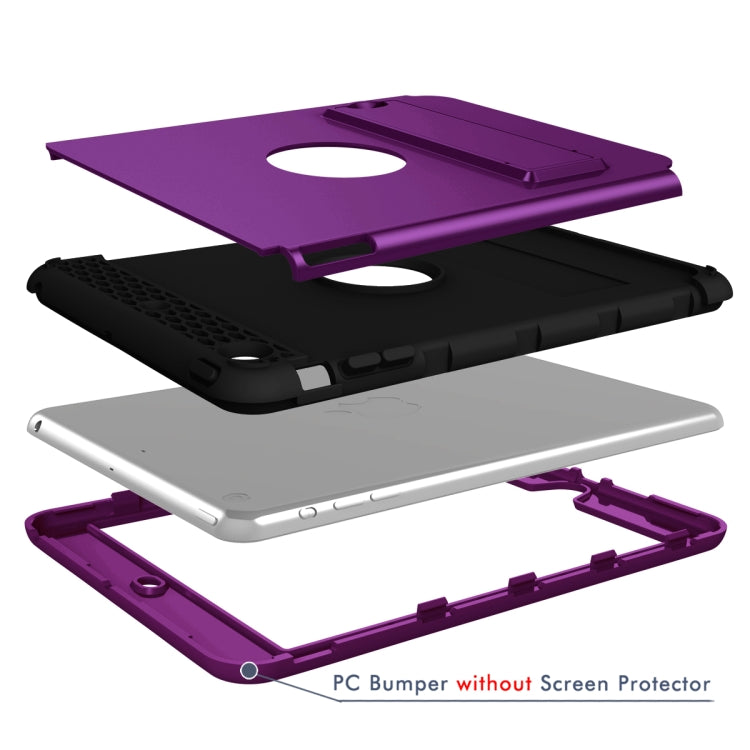 3 in 1 Honeycomb Silicone + PC Shockproof Protective Case with Holder For iPad mini 3 / 2 / 1
