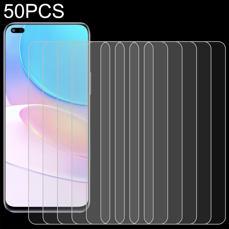 For Huawei nova 8i 50 PCS 0.26mm 9H 2.5D Tempered Glass Film