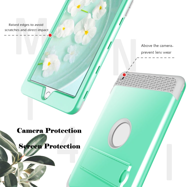 3 in 1 Honeycomb Silicone + PC Shockproof Protective Case with Holder For iPad 9.7 2018 / 2017