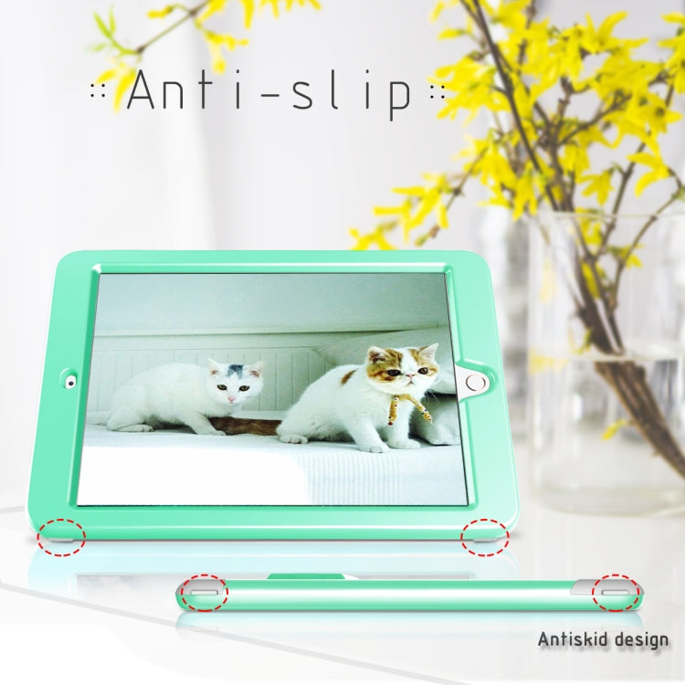 3 in 1 Honeycomb Silicone + PC Shockproof Protective Case with Holder For iPad 9.7 2018 / 2017
