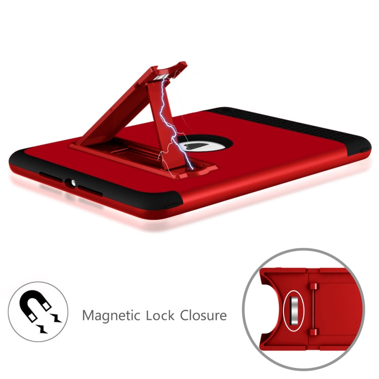 3 in 1 Honeycomb Silicone + PC Shockproof Protective Case with Holder For iPad 9.7 2018 / 2017