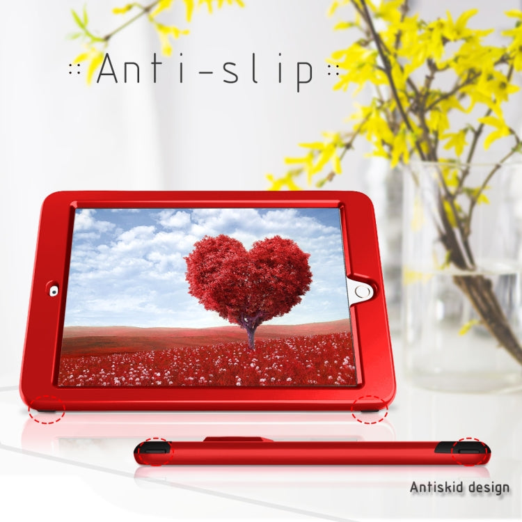 3 in 1 Honeycomb Silicone + PC Shockproof Protective Case with Holder For iPad 9.7 2018 / 2017