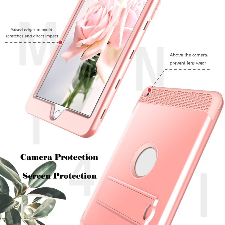 3 in 1 Honeycomb Silicone + PC Shockproof Protective Case with Holder For iPad 9.7 2018 / 2017